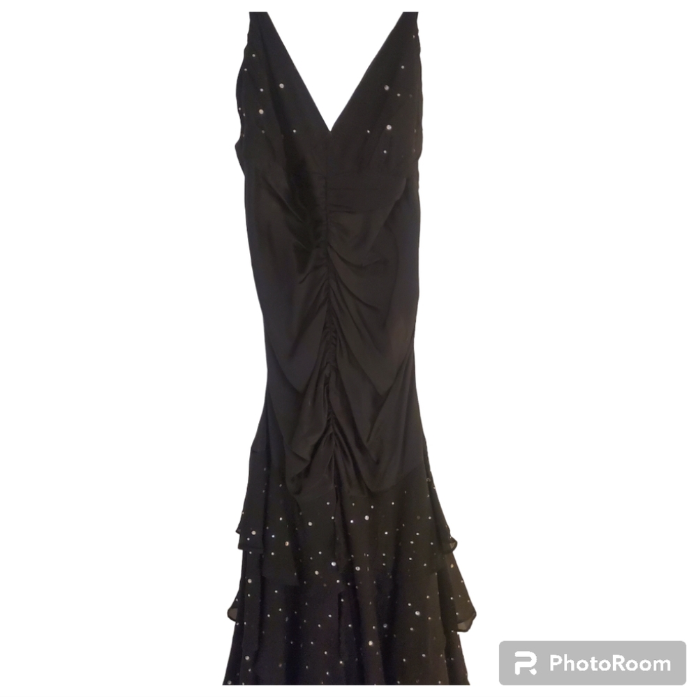 Betsey Johnson Black Sparkle Formal Dress